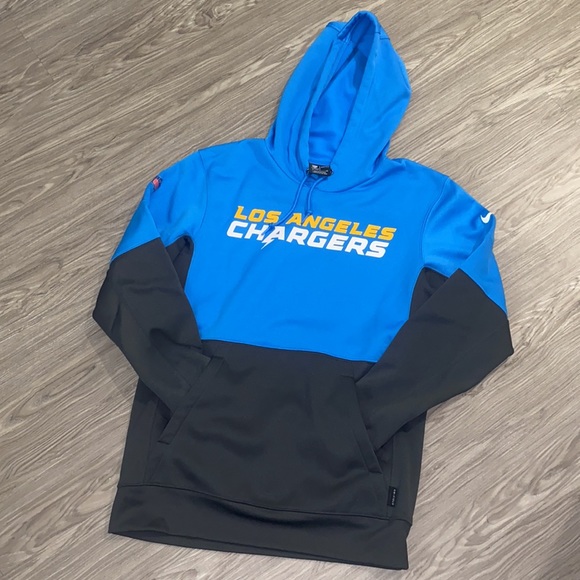LOS ANGELES CHARGERS NIKE 2020 Sideline Impact Lockup Hoodie - Picture 2 of 5